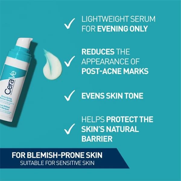 CeraVe Resurfacing Retinol Serum  |30ml