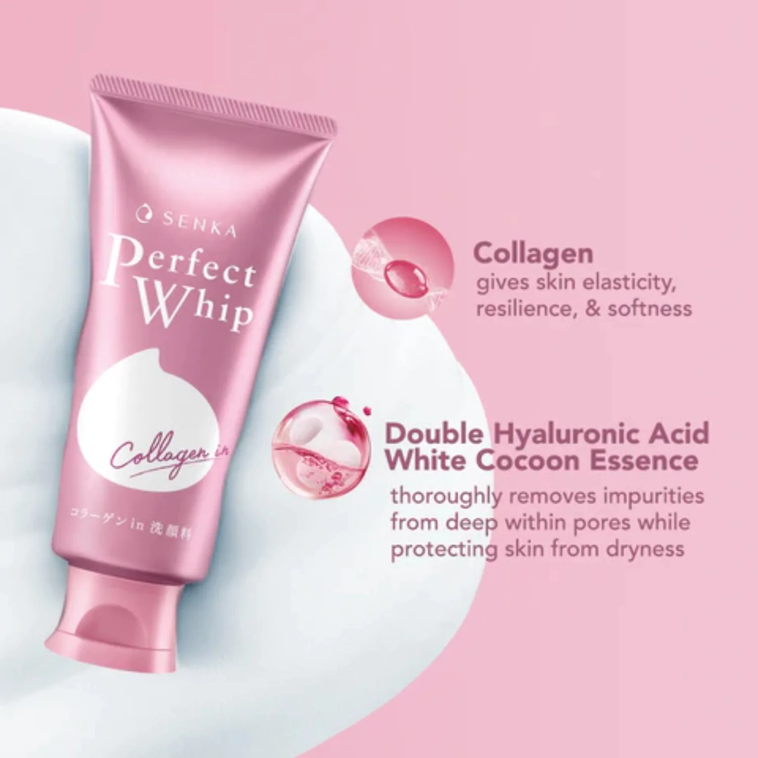 Senka Perfect Whip Collagen In Cleanser  |120g