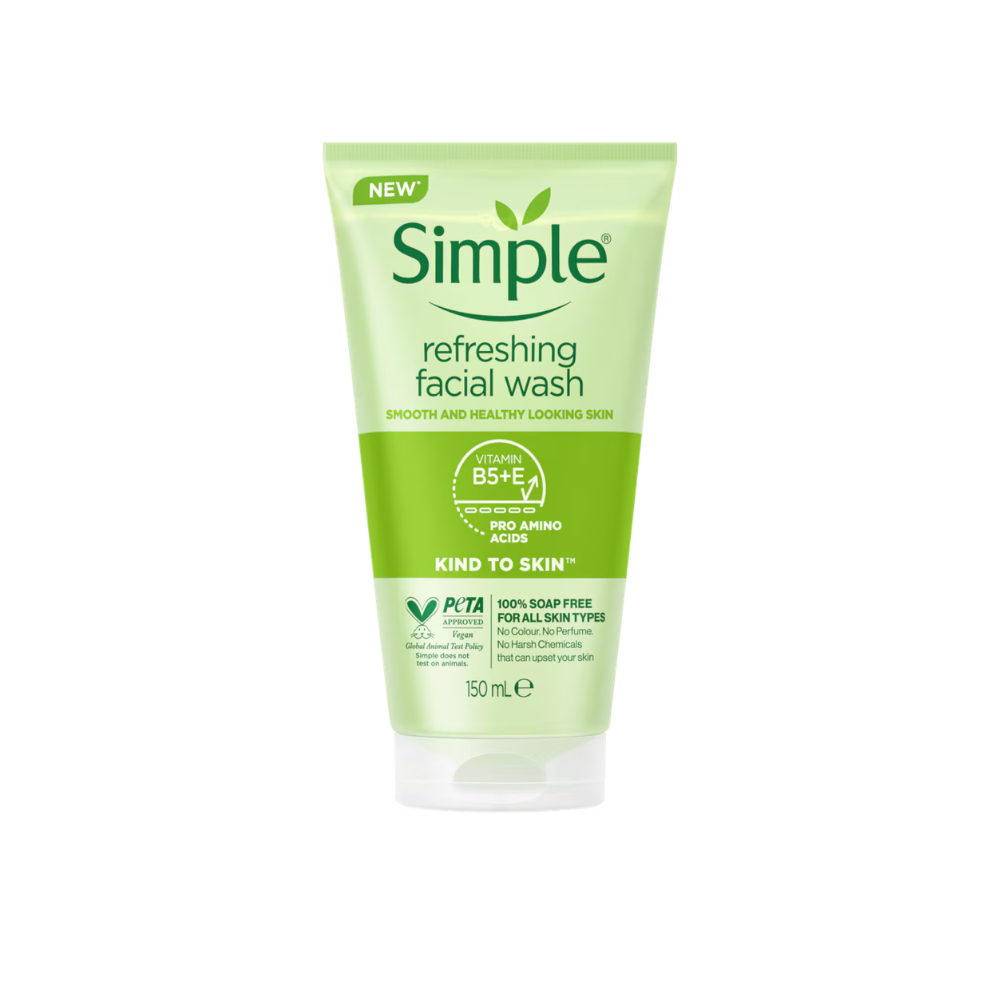 Simple Kind To Skin Refreshing Facial Wash  |150ml